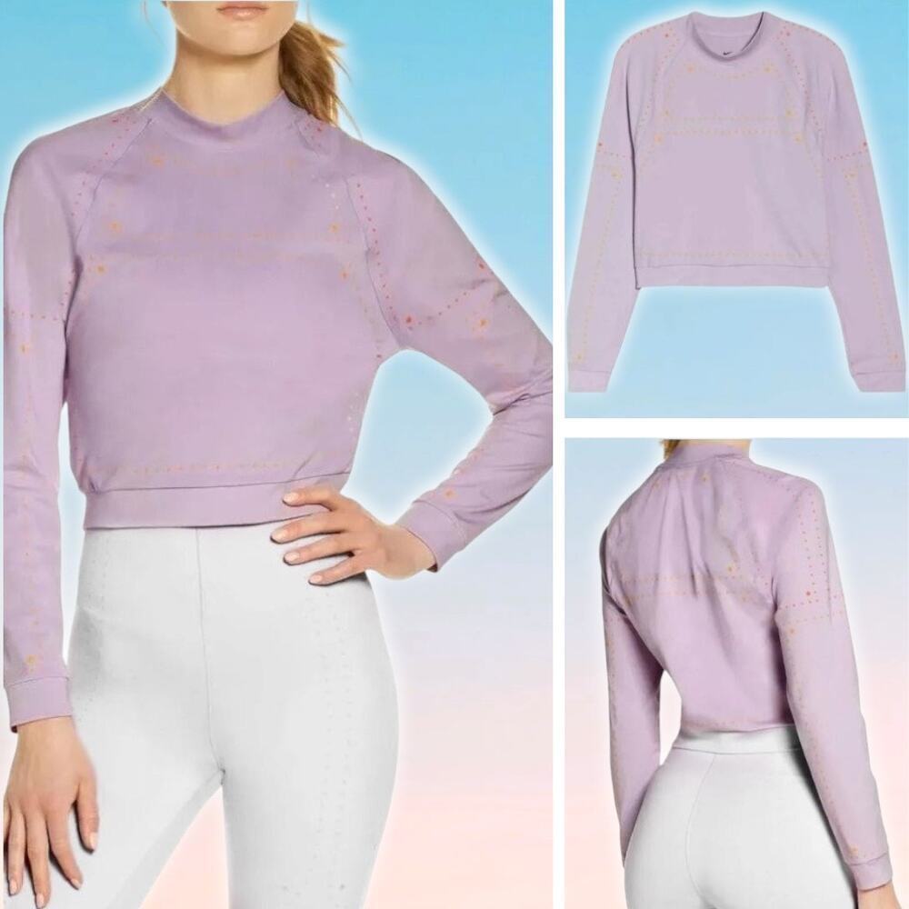 NIKE Neon Stud Dri-Fit Crewneck Sweatshirt Sz Medium